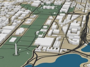 washington dc cityscape 3D 모델