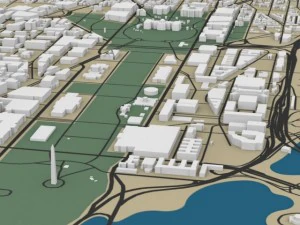 washington dc cityscape 3D Model