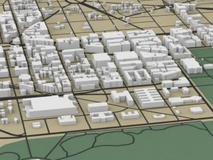 washington dc cityscape 3D Model