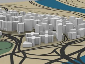 washington dc cityscape 3D Model