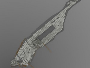 manhattan island cityscape 3D Модель