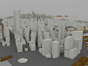 manhattan island cityscape 3D Модель