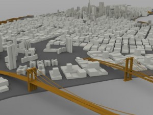 manhattan island cityscape 3D Модель