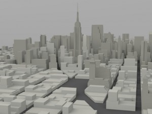 manhattan island cityscape 3D Модель