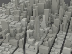 manhattan island cityscape 3D Модель