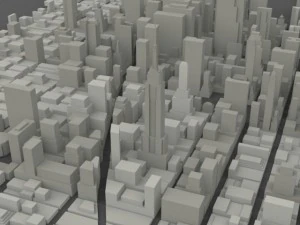 manhattan island cityscape 3D Model