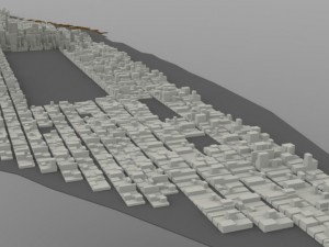 manhattan island cityscape 3D Модель