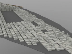 manhattan island cityscape 3D Model