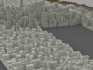 manhattan island cityscape 3D Модель