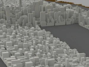 manhattan island cityscape 3D Model
