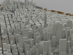 manhattan island cityscape 3D Модель