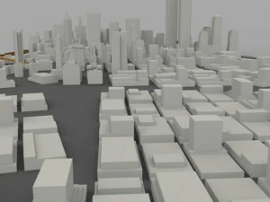 manhattan island cityscape 3D Model