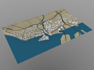 miami cityscape 3Dモデル