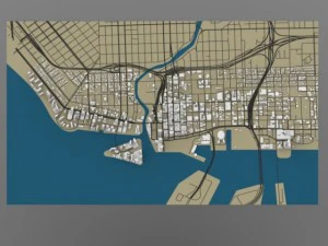 miami cityscape 3D Model