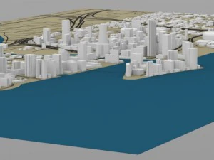 miami cityscape 3D Model