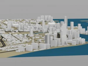 miami cityscape 3D Model