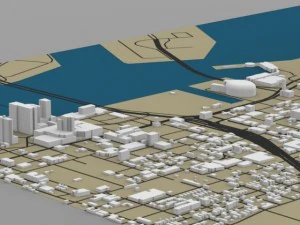miami cityscape 3D Model