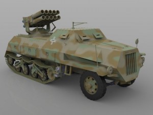 panzerwerfer 42 Modello 3D