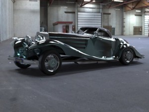 mercedes benz 540k 3D Модель