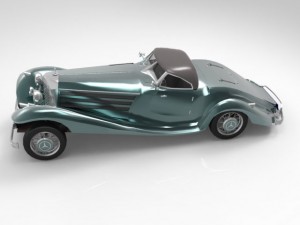 mercedes benz 540k 3D 模型