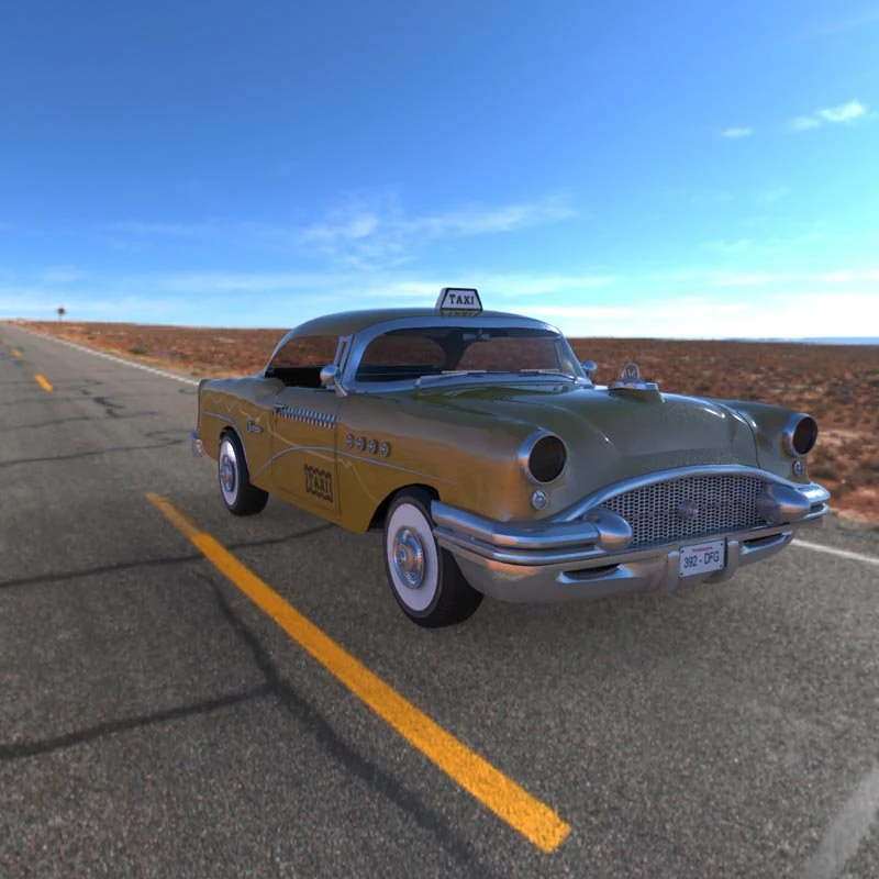 buick century taxi 3D Model .c4d .max .obj .3ds .fbx .stl .blend 