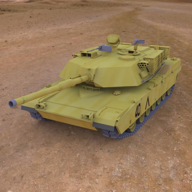 m1a1 abrams 3D Model .c4d .max .obj .3ds .fbx .stl .blend 