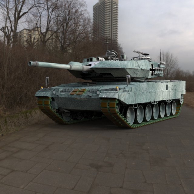 leopard ii 3D Model .c4d .max .obj .3ds .fbx .stl .blend 