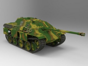 jagdpanther tank destroyer Modelo 3D