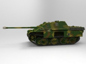 jagdpanther tank destroyer Modelo 3D
