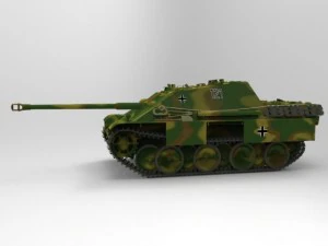 jagdpanther tank destroyer 3D Model