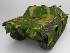 jagdpanther tank destroyer Modelo 3D