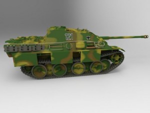 jagdpanther tank destroyer Modelo 3D