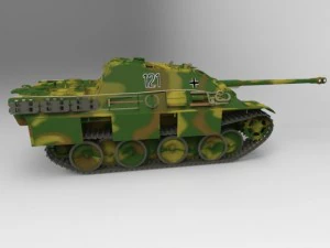 jagdpanther tank destroyer 3D Model