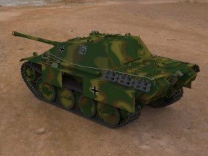 jagdpanther tank destroyer Modelo 3D