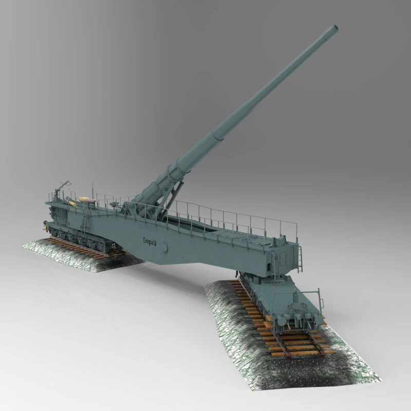 leopold german rail wwii 3D Model .c4d .max .obj .3ds .fbx .stl .blend