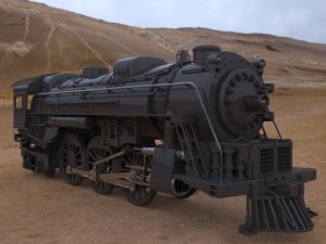 steam locomotive 264 3D Модель