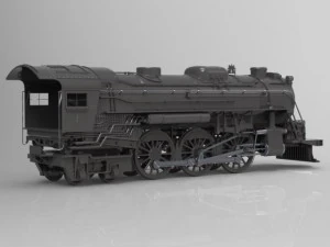 steam locomotive 264 3D Model