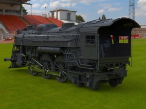 steam locomotive 264 Model 3D