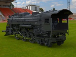 steam locomotive 264 3D Model