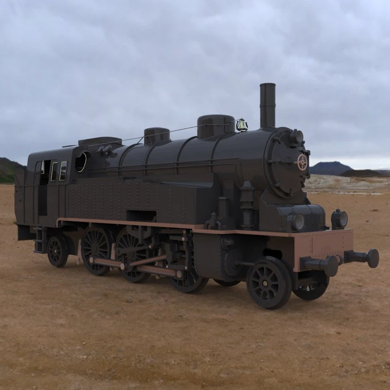 vlc 75 locomotive 3D Model .c4d .max .obj .3ds .fbx .stl .blend 