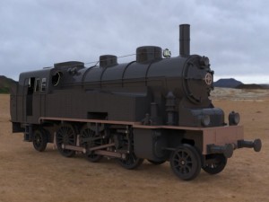 vlc 75 locomotive 3D Модель