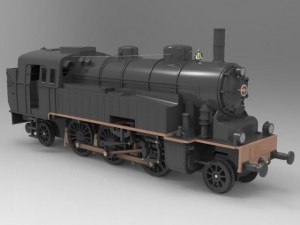 vlc 75 locomotive Modèle 3D