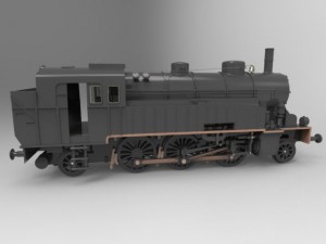 vlc 75 locomotive Modèle 3D