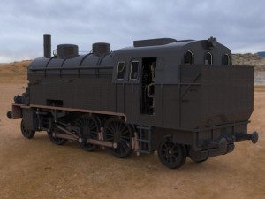 vlc 75 locomotive Modèle 3D