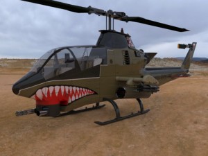 ah1 cobra helicopter 3D Модель
