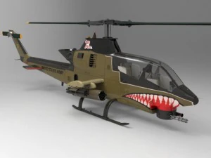 ah1 cobra helicopter 3D Model