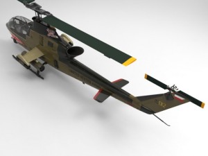 ah1 cobra helicopter 3D मॉडल