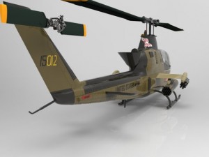 ah1 cobra helicopter 3D मॉडल