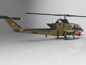 ah1 cobra helicopter 3D मॉडल