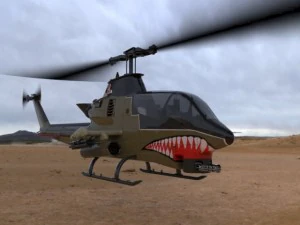 ah1 cobra helicopter 3D Model